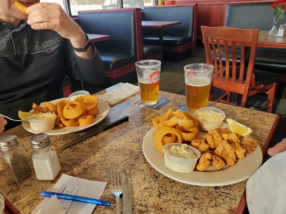 Fish and Chips with Onion Rings