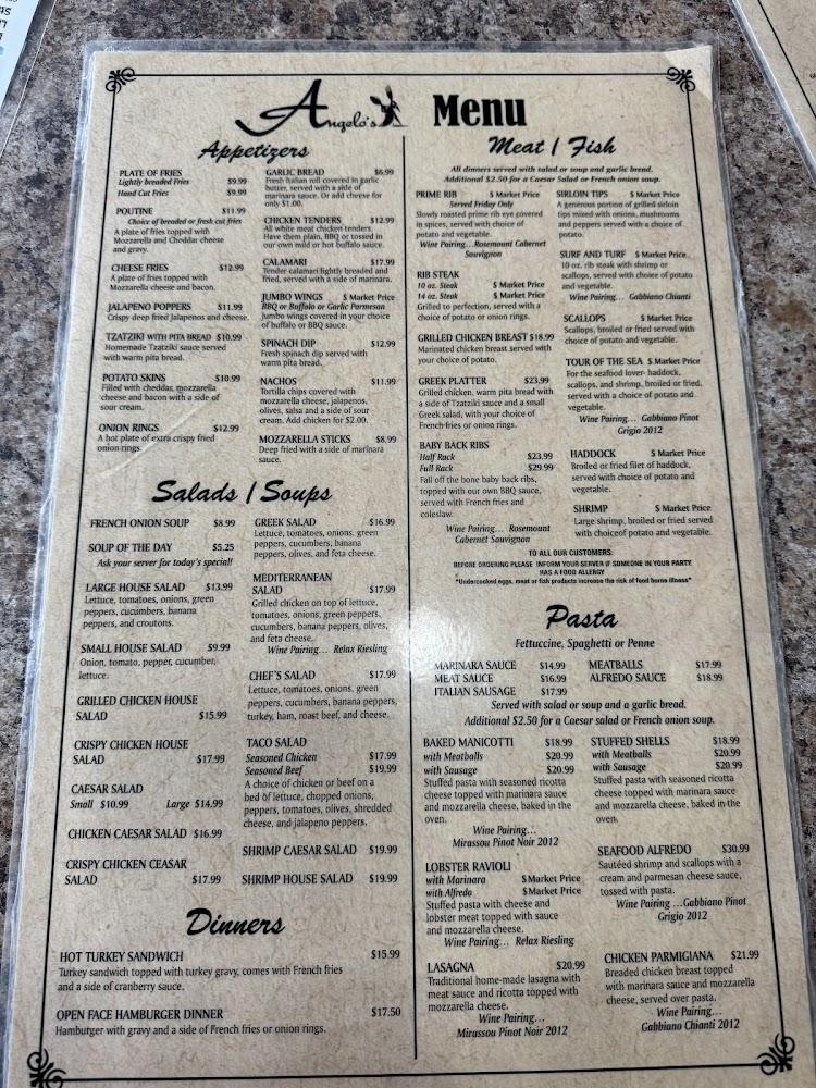 Angelo's Pizza & Grill Menu image 4